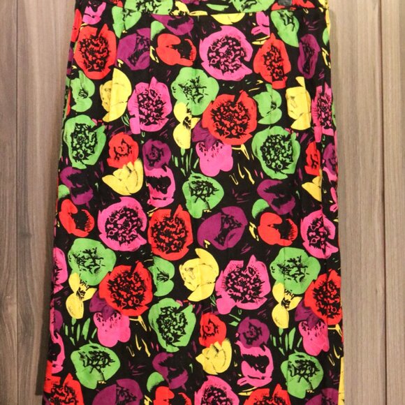 Bright Floral Vintage 80's Neiman Marcus Rimini Jacket and Skirt Bright Floral - Picture 3 of 7